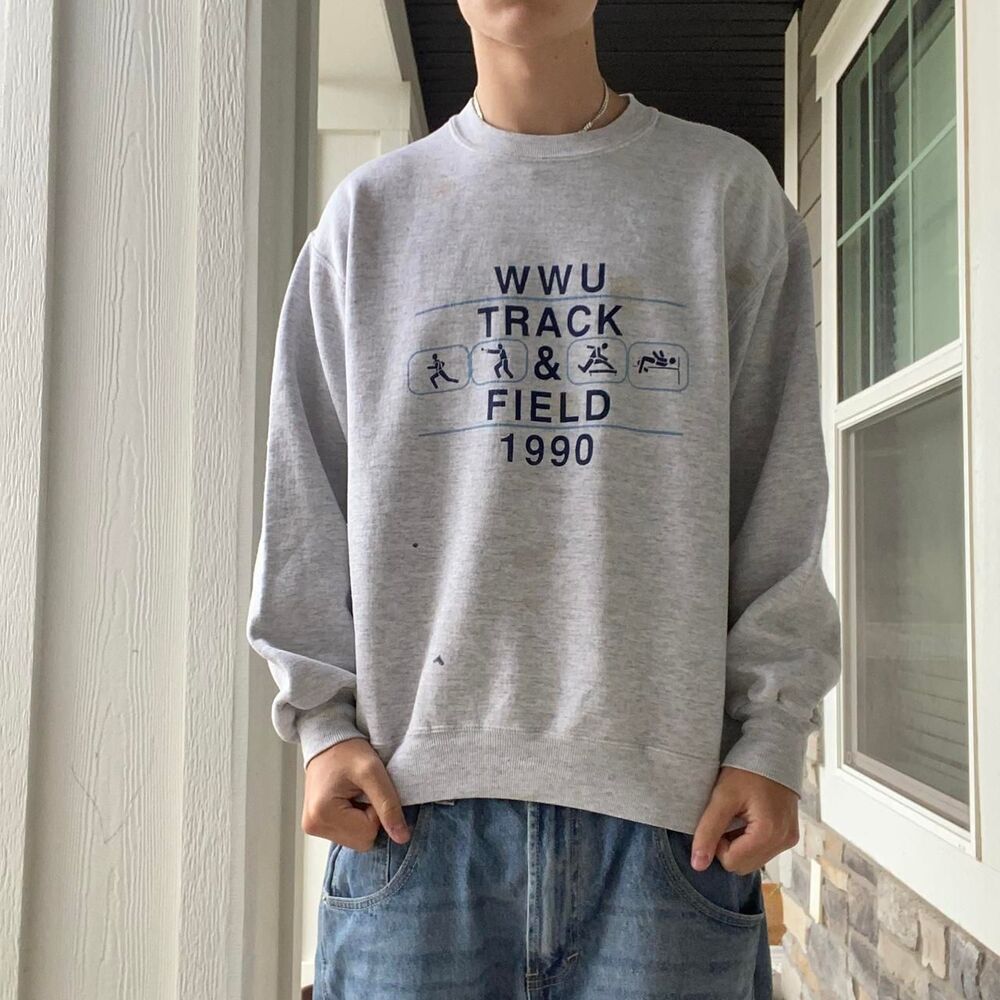 Jerzees Men's Grey Sweatshirt